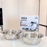 Set rổ chậu inox CasaniMegaBowl gồm chậu 40cm và rổ 38cm