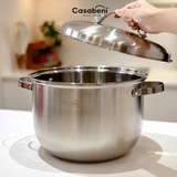 Nồi luộc gà inox 30cm Casabeni dùng cho bếp từ