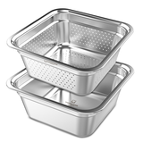 Set rổ chậu rửa vuông Wagensteiger 8L