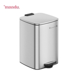 thùng rác inox dung tích 20L Perfection by M màu bạc