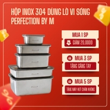 Hộp inox 304 dùng lò vi sóng Perfection by M