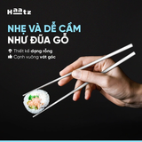 Đũa inox Haatz dễ gắp, đầu khắc laser