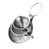 Set 3 phễu inox mini Wagensteiger SUS304 cao cấp