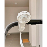 Quạt kẹp xe đẩy cho bé Ggumbi xoay 360 độ