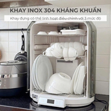 Máy Sấy Bát UV Chefborn 75L có chế độ tiệt trùng không nhiệt cho đồ nhựa