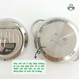 Nồi chiên ngập dầu Casani kèm đồng hồ nhiệt