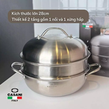 Xửng hấp inox Casani 28cm