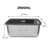 Hộp inox chịu nhiệt -20 đến 140 độ dùng cho trữ đông và lò nướng