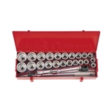 Bộ khẩu tuýp hoa thị 3/4 inch 26 chi tiết hệ mét inch Kingtony 6226CR