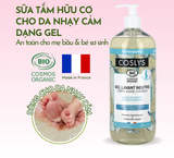 Sữa tắm dạng gel cho da nhạy cảm hữu cơ Coslys (1L)