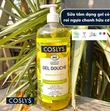 Sữa tắm dạng gel có roi ngựa chanh hữu cơ Coslys (1L)