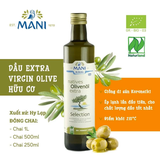Dầu extra vigin olive hữu cơ Mani 500ml
