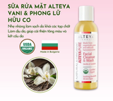 Sữa Rửa Mặt trái vani & cây Phong Lữ Hữu Cơ Alteya Organics (150ml)