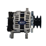 Máy phát điện Komatsu PC200-1 động cơ S6D105 28V 100A puly đôi Ø82mm dây lệch