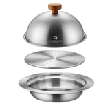 Khay hấp tròn Wagensteiger inox cao cấp 24cm