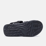 [FREESHIP] Giày sandal, dép quai hậu, dép xăng đan nam nữ FACOTA màu ĐEN 3 QUAI DÁN  GLC01 đi học