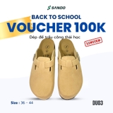 Sando Dép Trấu Nam DU03 - Size 40-43 - Dép Để Trấu Công Thái Học Da Lộn Cao Cấp Nam Và Nữ Thời Trang Dep dep nam 2025