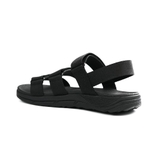 [FREESHIP] Giày sandal, dép quai hậu, dép xăng đan nam nữ FACOTA màu ĐEN 3 QUAI DÁN  GLC01 đi học