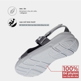 [HÀNG CHÍNH HÃNG] Giày dép sandal nam nữ BERICH Đế Thấp Xám Phối NNT09 - Đi học, đi chơi