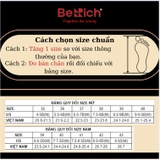 [HÀNG CHÍNH HÃNG] Giày dép sandal nam nữ BERICH Đế Thấp Xám Phối NNT09 - Đi học, đi chơi