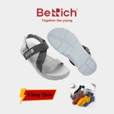[HÀNG CHÍNH HÃNG] Giày dép sandal nam nữ BERICH Đế Thấp Xám Phối NNT09 - Đi học, đi chơi