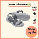 [HÀNG CHÍNH HÃNG] Giày dép sandal nam nữ BERICH Đế Thấp Xám Phối NNT09 - Đi học, đi chơi
