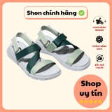 Giày Dép Sandal Nam Nữ F611 Xám Phối Xanh Lá - Đi Học, Đi Chơi [HÀNG CHÍNH HÃNG]