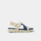 Sandal CHÍNH HÃNG - GiàySandal SHONDO Dép Quai Hậu Nam Nữ F6 Kem Phối Xanh - Đế Phylon, Quai Tháo Gỡ Tiện Lợi.
