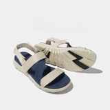 Sandal CHÍNH HÃNG - GiàySandal SHONDO Dép Quai Hậu Nam Nữ F6 Kem Phối Xanh - Đế Phylon, Quai Tháo Gỡ Tiện Lợi.