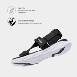 Sandal CHÍNH HÃNG - Giày Sandal SHONDO Dép Quai Hậu Nam Nữ F6 Đen Đế Trắng - Đế Phylon, Quai Tháo Gỡ Tiện Lợi.