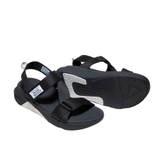 Sandal CHÍNH HÃNG - Giày Sandal SHONDO Dép Quai Hậu Nam Nữ F7 Đen Full- Đế Phylon, Mang Đi Học, Đi Chơi.