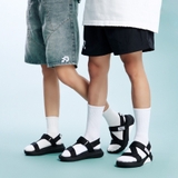 Sandal CHÍNH HÃNG - Giày Sandal SHONDO Dép Quai Hậu Nam Nữ F7 Đen Full- Đế Phylon, Mang Đi Học, Đi Chơi.