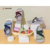 Sandal CHÍNH HÃNG - Giày SHONDO Nam Nữ F6 Xanh Phối - Đế Phylon, Quai Tháo Gỡ Tiện Lợi.