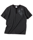 Áo Thun Henley Cổ Tròn Kẻ Sọc Untitled Starrynight – Màu Đen Charcoal