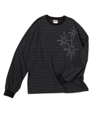 Áo Thun Dài Tay Kẻ Sọc Nhỏ Untitled Starrynight – Màu Đen Charcoal