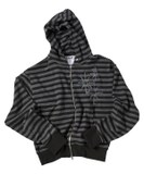 Áo Khoác Hoodie Zip Up Kẻ Sọc Untitled Seoul Starrynight