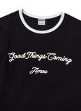 Áo Thun Good Things Coming Amou - 2 màu đen trắng