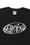Áo Thun Logo AMOU Màu Đen
