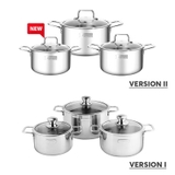 Bộ nồi Inox 3 lớp đáy liền Elmich Trimax classic 2106OL size 18,20,24cm