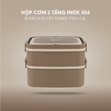 Hộp cơm 2 tầng inox 304 Elmich EL1317 dung tích 1.3L