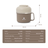 Hộp cơm inox 304 Elmich EL1318 dung tích 1L