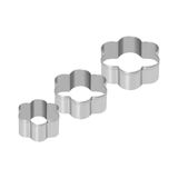 Bộ 6 khuôn bánh hình hoa và trái tim bằng inox Elmich EL0116BO6