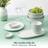 Bộ 3 đĩa bầu dục nhỡ Elmich RoseDesign EL0219PG