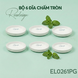 Bộ 6 đĩa chấm tròn Elmich RoseDesign EL0261PG