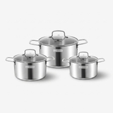 Bộ nồi inox liền khối Elmich EL2488IN01 Size 16, 20, 24cm
