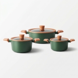 Bộ nồi chống dính Ceramic Elmich Harmony EL5246PT01 Size 18, 20, 24cm