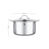 Nồi inox cao cấp 3 lớp liền khối Elmich EL-2532IN20 size 20cm