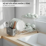 Kệ bát đĩa bằng nhôm 2 tầng Elmich EL0014
