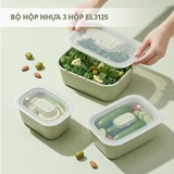 Bộ 3 hộp đựng thực phẩm Elmich EL3125 dung tích 450ml-640ml-1000ml
