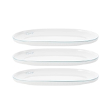 Bộ 3 đĩa bầu dục nhỡ Elmich RoseDesign EL-0219